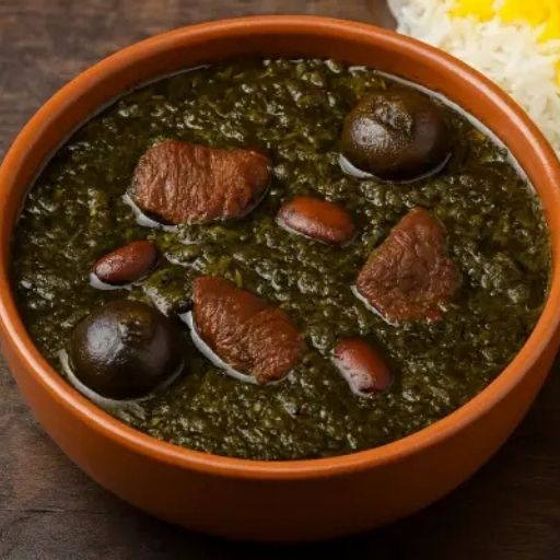Ghormeh Sabzi With Rice