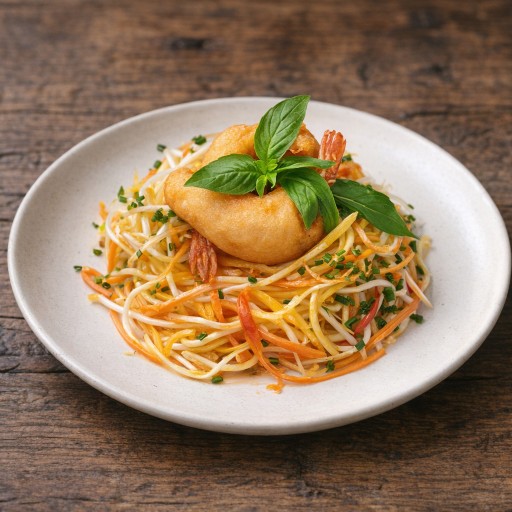 Green Papaya Salad w/ Fried Coconut Prs