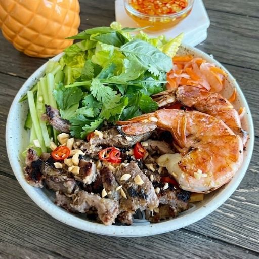 Combination Vermicelli w Pork & Prawns
