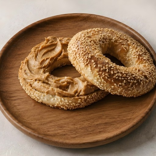 Nutella Spread on a Bagel