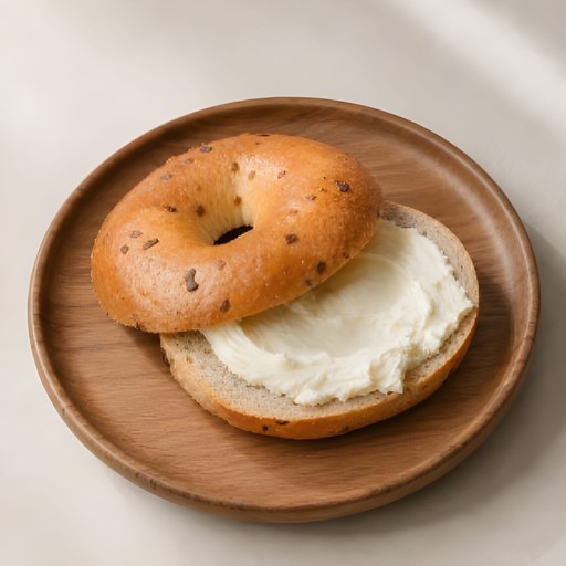 Onion & Chive Cream Cheese on a Bagel